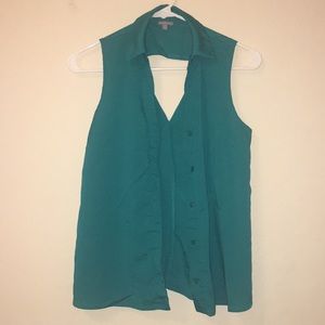Gorgeous Cut Out Back Button Down